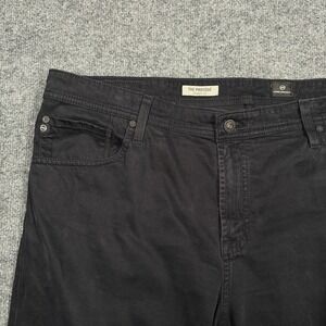 AG Adriano Goldschmied Jeans Mens 40x34 Black The Protege Straight Leg Denim